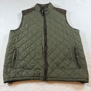 Coleman men's quilted vest in an olive green color -men’s size XL